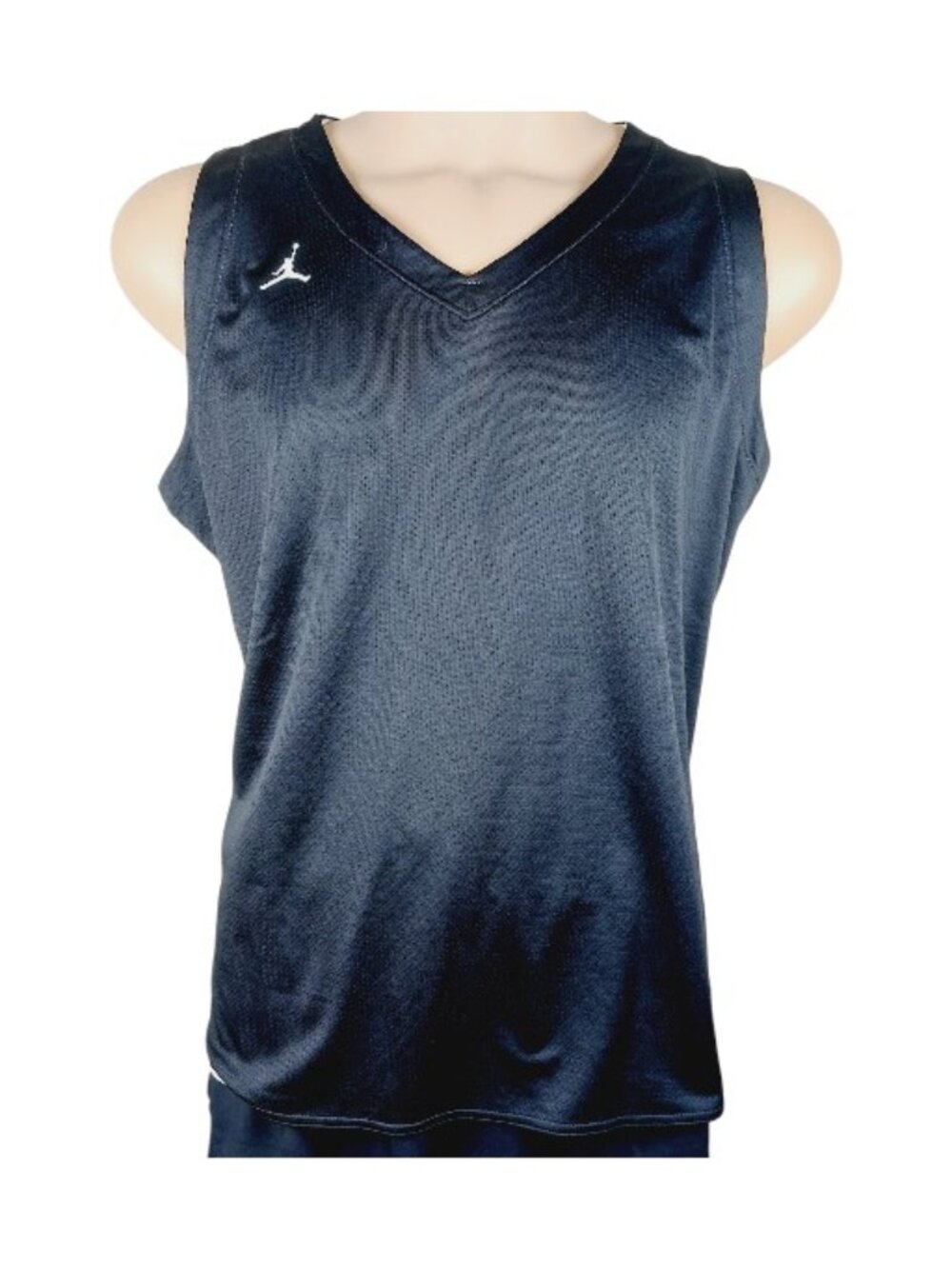 Jordan Men's Black V-Neck Sleeveless Basketball Tank Top Size 3XL